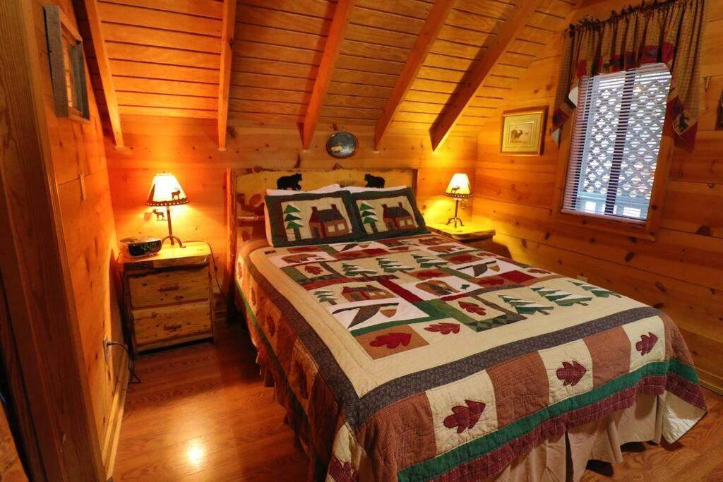 Cute Updated Mountain Cabin Fireplace #3 Helen Luaran gambar